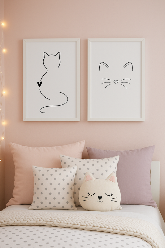 Duo Félin Minimaliste