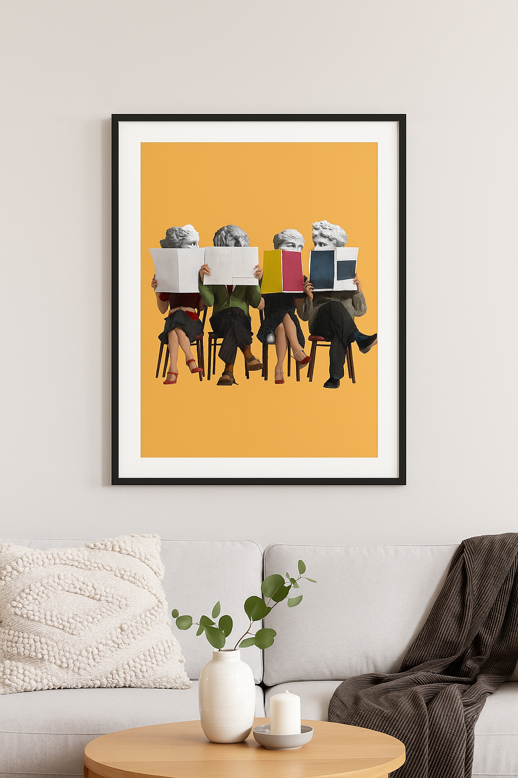 L’Attente Classique – Poster artistique pop & antique