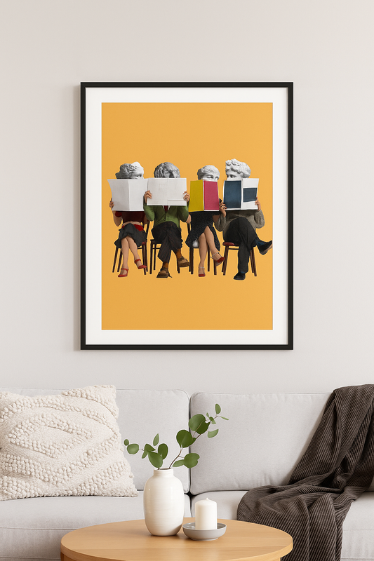 L’Attente Classique – Poster artistique pop & antique